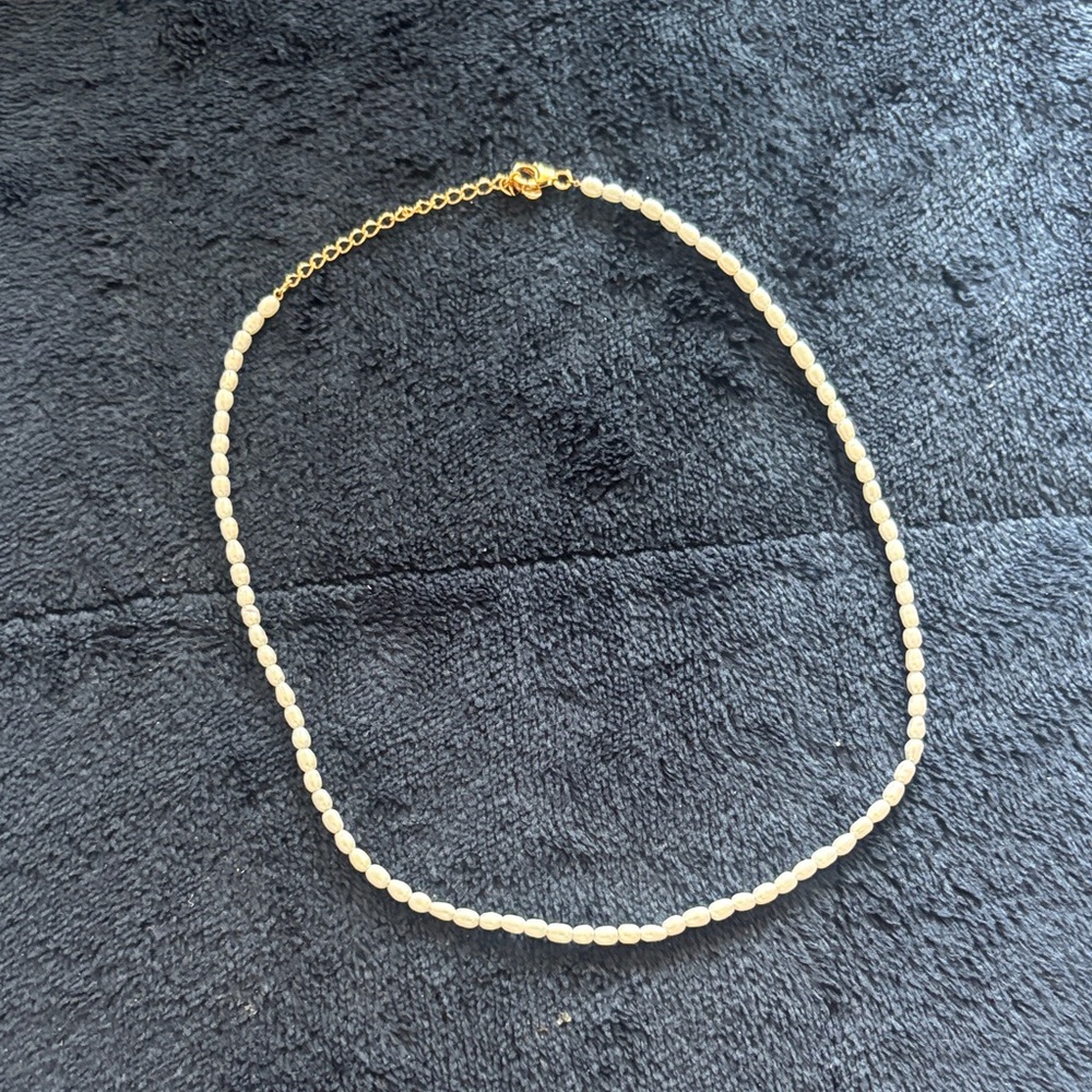 Mejuri mini pearl necklace